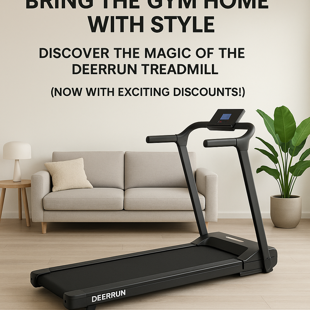 Bring the Gym Home with the DeerRun Treadmill – Now on Sale