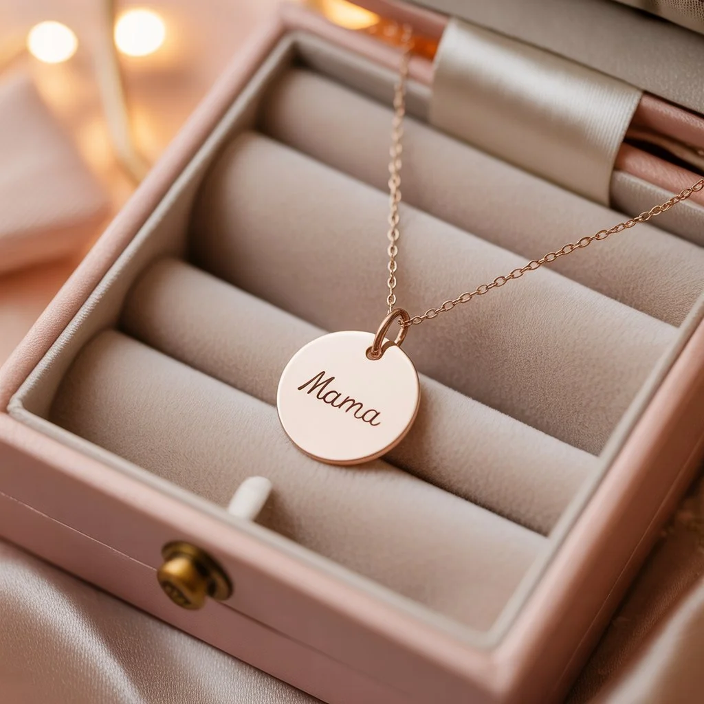 Mint and Lily Mama Necklace